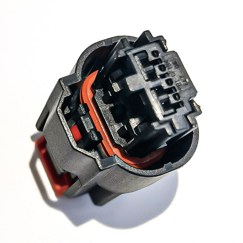 Molex 34967-4021 4-Pin Black Automotive Connector Housing dengan Klip Kunci Merah, Konektor Molex Asli