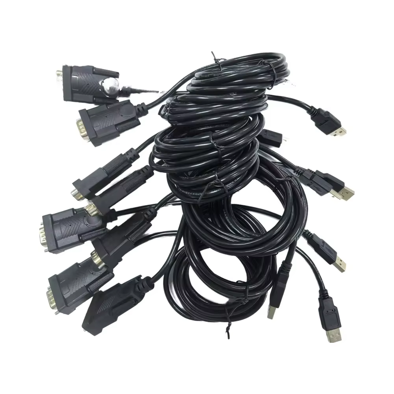 Kabel Custom Full Copper DB9 DB15 DB25 Kabel 2x15 Pin Kabel Sambungan Serial dan Paralel Pria ke Pria untuk Transfer Data