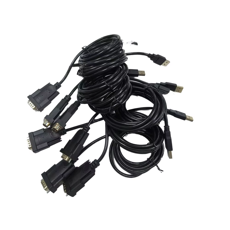 Kabel Custom Full Copper DB9 DB15 DB25 Kabel 2x15 Pin Kabel Sambungan Serial dan Paralel Pria ke Pria untuk Transfer Data