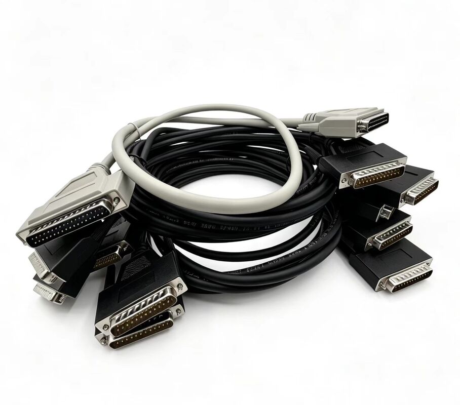 Kabel Custom Full Copper DB9 DB15 DB25 Kabel 2x15 Pin Kabel Sambungan Serial dan Paralel Pria ke Pria untuk Transfer Data
