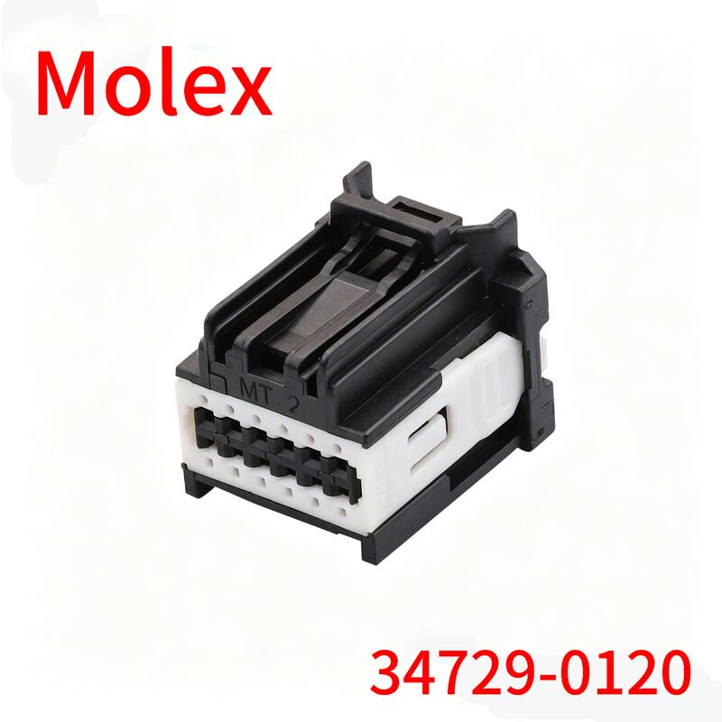 Molex 34729-0120 2.00mm Pitch Wire-to-Board Connector Housing, 7 sirkuit, PBT putih