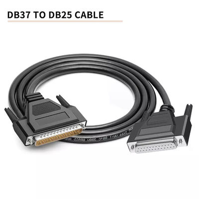 PVC Tembaga Murni DB37 Ke Kabel Komunikasi DB25 OEM ODM