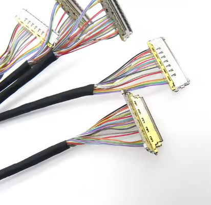 40 Pin 30 Pin EDP Kabel Konektor I-Pex Kabel Lvds Custom Assemblies Untuk Lcd Panel Laptop Screen