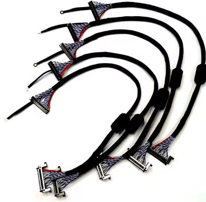 JAE LVDS Kabel Mendukung PET 100% Uji Kabel TV LCD Untuk TV 32 inci