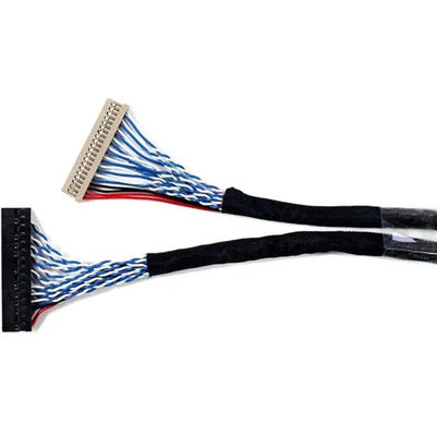 1.25mm 2.0mm Pitch 20 30 40 Pin Connector LVDS Shielded Wire LCD Display Kabel Majelis