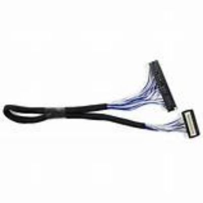 Kabel LVDS konduktor tembaga dalam warna hitam untuk koneksi yang stabil dan tahan lama