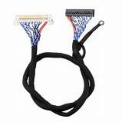Black Low-Voltage Display Serial Cable 1-5m untuk Transmission Data yang lancar