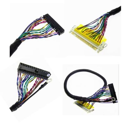Lvds Harness 30 Pin Connector Kabel Jacket UL VW-1 Kabel Assembly Produksi