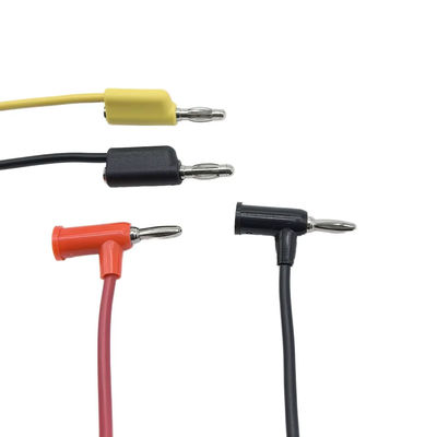 Desain Kabel Kustom Manufaktur Kabel Medis 4.0/5.0mm Banana Plug Ke Kabel Uji Female | Perakitan Kabel Silikon Untuk Peralatan Medis Atau Laboratorium