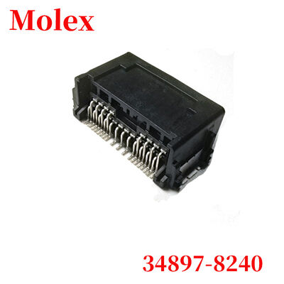 MOLEX 34897-8240 Mini50 Seri 24 Sirkuit Dual Row Right Angle SMT Wire to Board Connector Asli