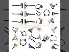Wire Harness Manufacturer Top- Copper Conductor LVDS Cable Assembly untuk Speed Data Transfer