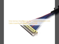 Wire Harness Manufacturer Top- Copper Conductor LVDS Cable Assembly untuk Speed Data Transfer