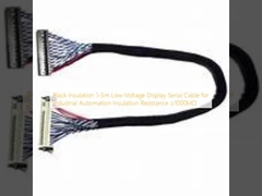 Isolasi Hitam 1-5m Low-Voltage Display Serial Cable untuk Otomasi Industri Resistensi Isolasi ≥1000MΩ