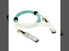 Kabel perakitan QSFP 40G Direct Attach Tembaga QSFP + 4 * 10G 1M 3M 5M 7M atau DAC Kabel Breakout Panjang Disesuaikan
