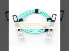 Produsen Kabel Harness Transceiver Fiber Optik DOM 2km Lambda 1310nm QSFP28 Single QSFP-40G-FR QSFP-100G-FR-S 100GBASE-FR QSFP28 Panjang Kustom