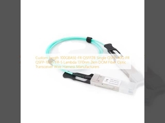 Produsen Kabel Harness Transceiver Fiber Optik DOM 2km Lambda 1310nm QSFP28 Single QSFP-40G-FR QSFP-100G-FR-S 100GBASE-FR QSFP28 Panjang Kustom